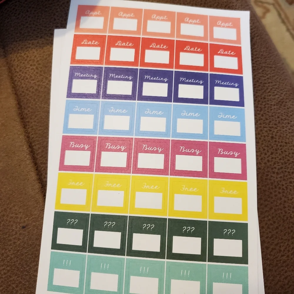 Batch of stickers to use in planners